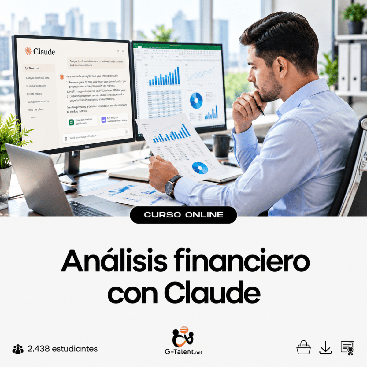 Análisis Financiero con Claude: Estados Financieros, KPIs y Diagnóstico - G-Talent.Net