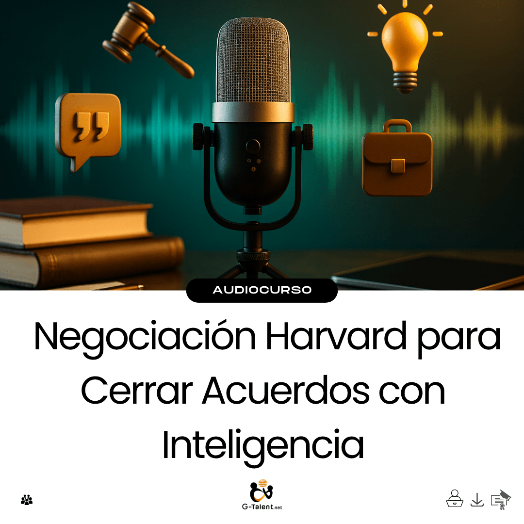 Audiocurso: Negociación Harvard para Cerrar Acuerdos con Inteligencia - G - Talent.Net