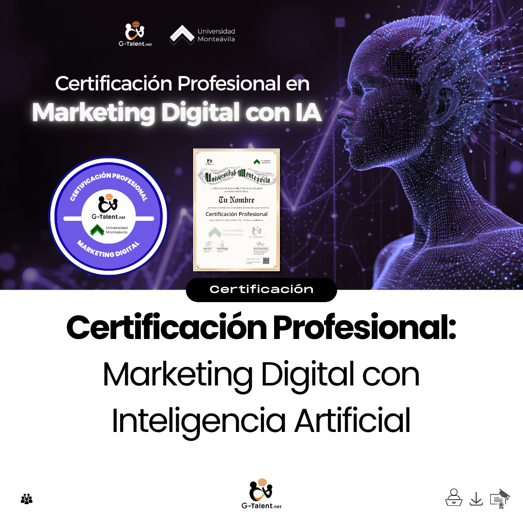 Certificación Profesional en Marketing Digital con Inteligencia Artificial - G-Talent.Net