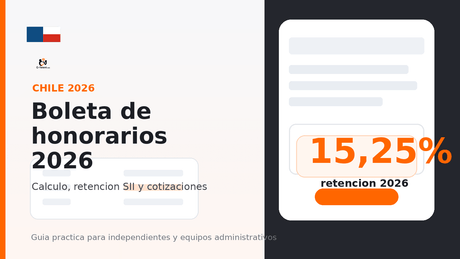 Boleta de honorarios 2026 en Chile: cálculo, retención y cotizaciones - G-Talent.Net