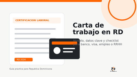 Carta de trabajo en Republica Dominicana 2026: modelo, requisitos y como pedirla - G-Talent.Net