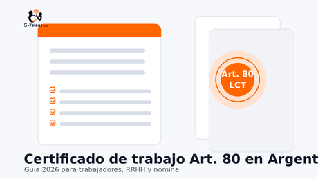 Certificado de trabajo Art. 80 en Argentina 2026: qué es, plazo y cómo descargarlo - G-Talent.Net