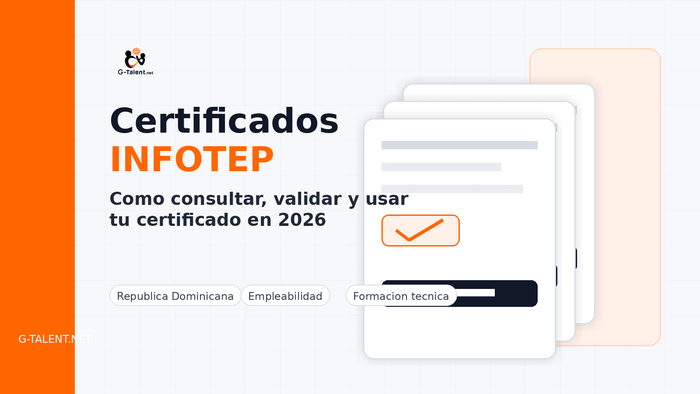 Certificados INFOTEP 2026: cómo consultar, descargar y usar tu certificado por cédula - G-Talent.Net
