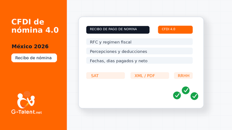 CFDI de nómina 4.0 en México 2026: cómo revisar tu recibo, detectar errores y evitar problemas con el SAT - G-Talent.Net