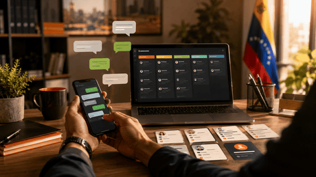 CRM con WhatsApp en Venezuela 2026: cómo ordenar leads, ventas y seguimiento sin perder clientes - G-Talent.Net