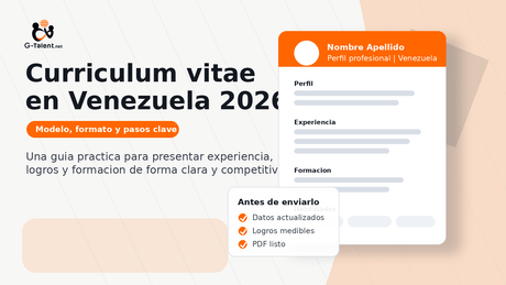 Curriculum vitae en Venezuela 2026: modelo, formato y cómo hacerlo paso a paso - G-Talent.Net