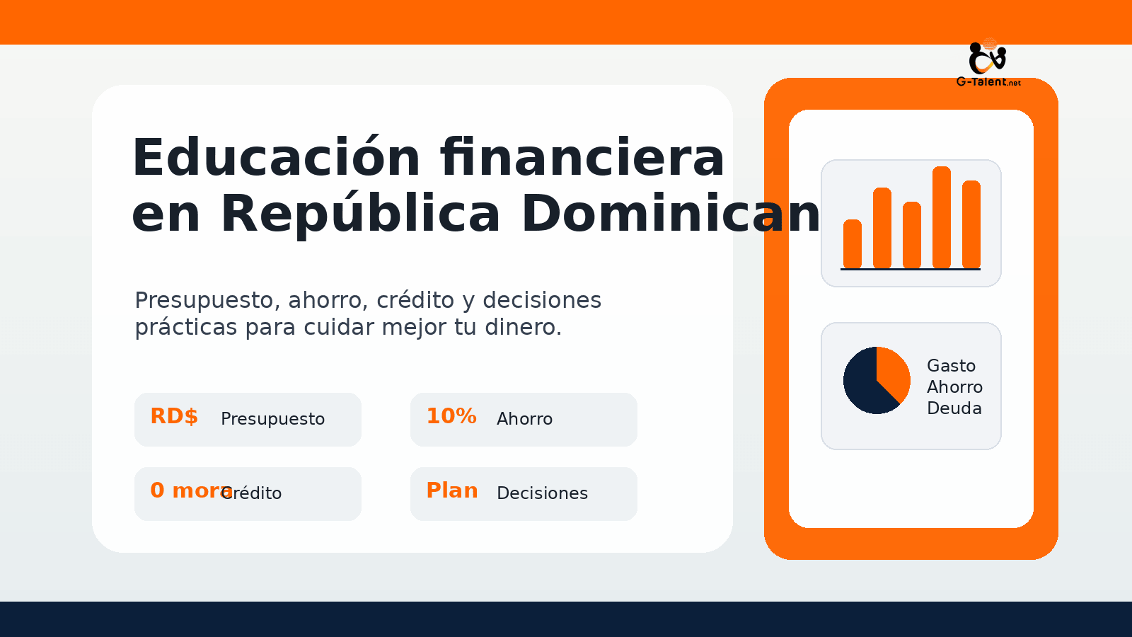 Educación financiera en República Dominicana: guía práctica para tomar mejores decisiones con tu dinero en 2026 - G-Talent.Net