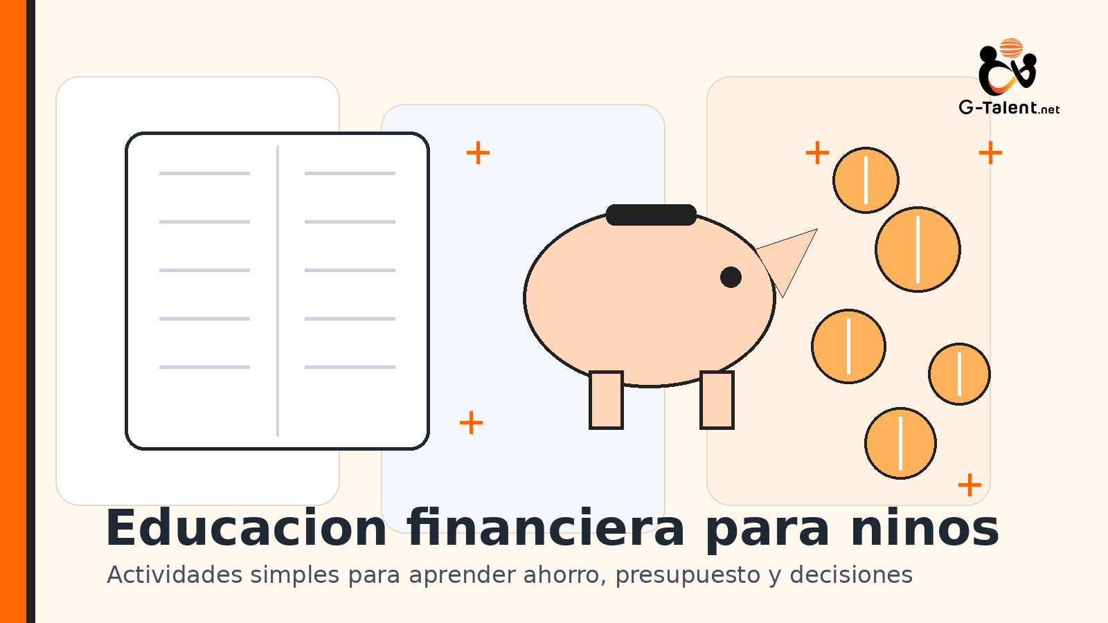 Educacion financiera para ninos: actividades simples para ensenar ahorro y presupuesto - G-Talent.Net