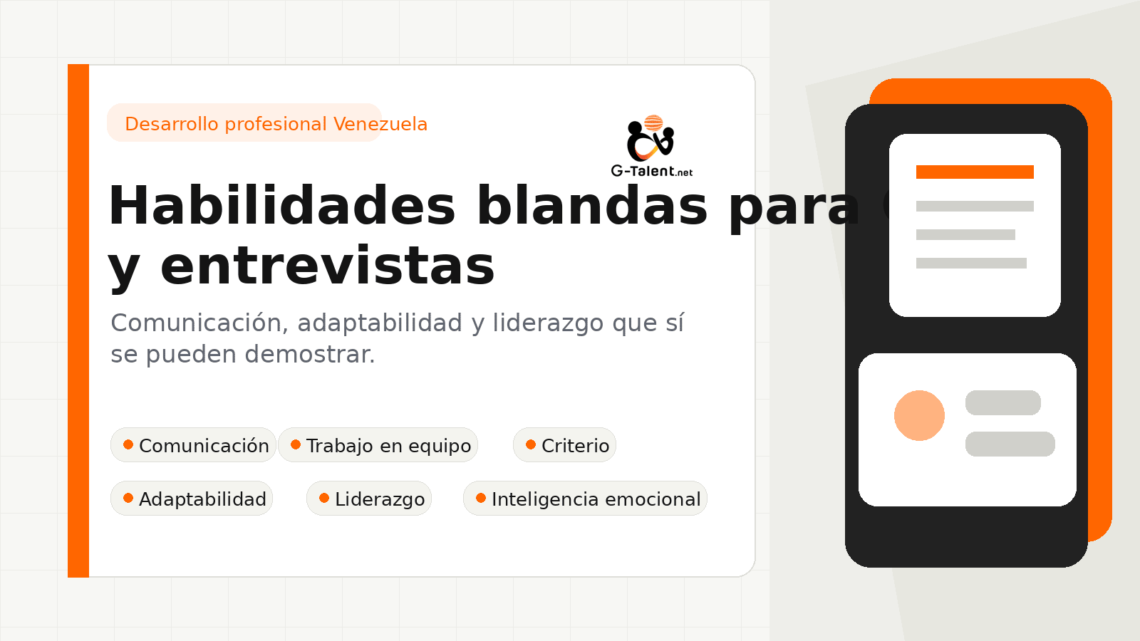 Habilidades blandas para CV y entrevistas en Venezuela: ejemplos y cómo demostrarlas - G-Talent.Net