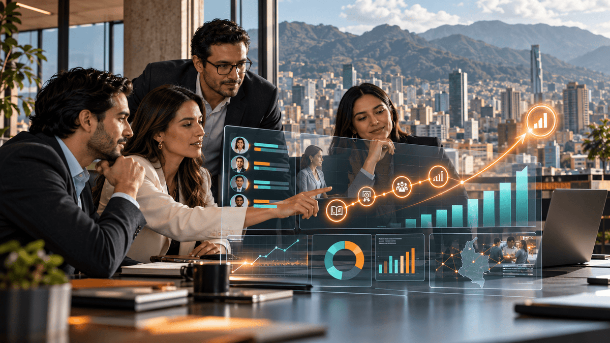ROI de capacitación en Colombia 2026: fórmula, ejemplo y tablero para RRHH - G-Talent.Net