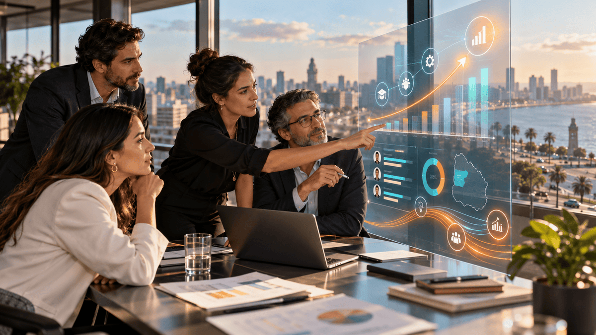 ROI de capacitación en Uruguay 2026: fórmula, ejemplo y tablero para RRHH - G-Talent.Net
