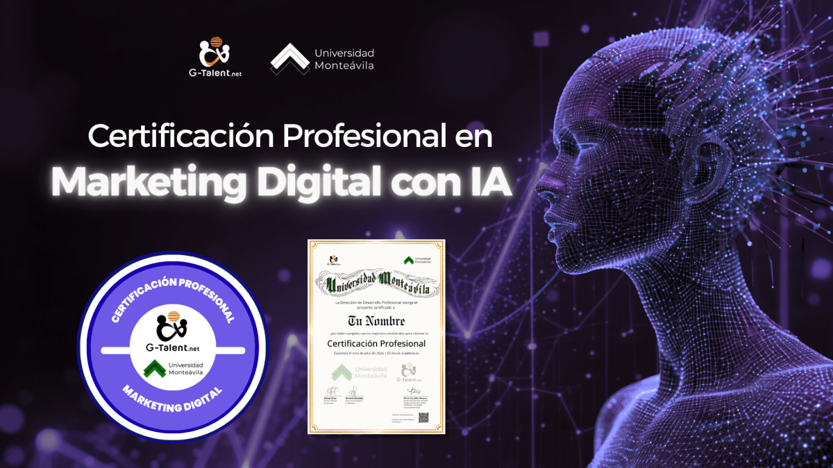 Certificación Profesional en Marketing Digital con Inteligencia Artificial - G-Talent.Net
