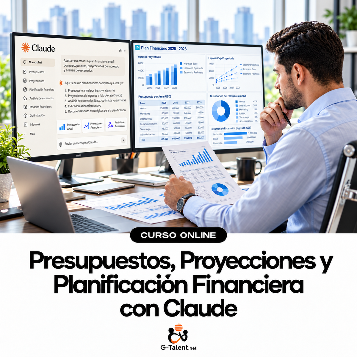 Presupuestos, Proyecciones y Planificación Financiera con Claude