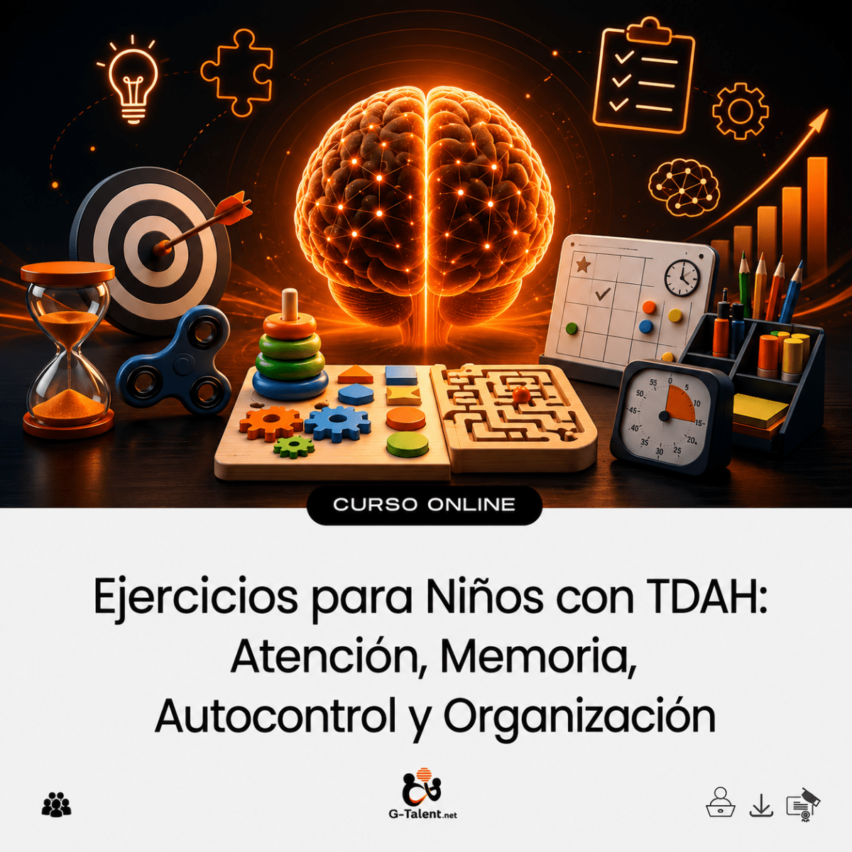 Ejercicios para Niños con TDAH: Atención, Memoria, Autocontrol y Organización - G-Talent.Net