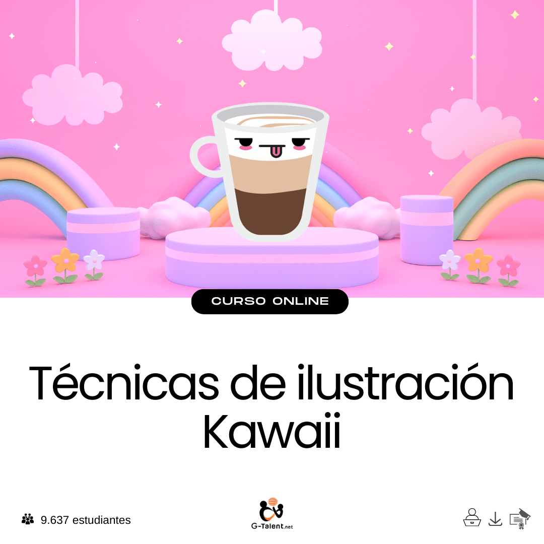 Curso Técnicas de ilustración Kawaii para personajes tiernos
