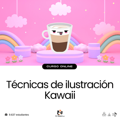 Curso Técnicas de ilustración Kawaii para personajes tiernos